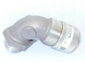 ⭐NEW⭐ HUBBELL NHC1035 3/4" 90 STRAIN RELIEF WIRE CABLE CORD GRIP.375-.500" - Picture 1 of 8