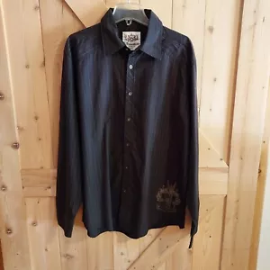 Structure Premium XXL Long Sleeve Button Down Striped Shirt Y2K Graphics Modern. - Picture 1 of 11