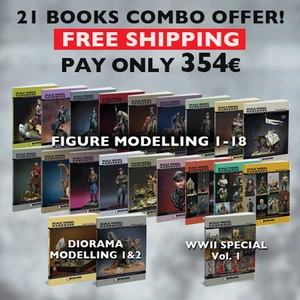 FREE SHIPPING, Scale Model Handbook Series (Figure 1 -18 + Diorama 1&2 + WWII ) - Picture 1 of 1