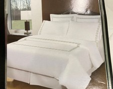 Hotel Collection 8 Pcs Cotton Combed Sateen Queen Set Duvet+Bed Skirt/Sham/Fitte