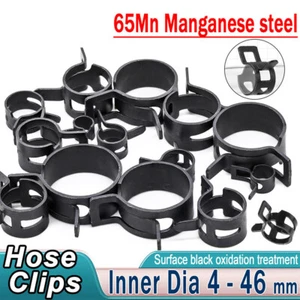 Self Clamping Spring Hose Clips Carbon Steel Clamps Sealing Radiator Heater OEM - Picture 1 of 12
