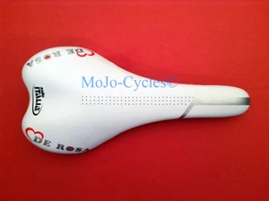 Selle Italia SLR De Rosa Carbonio Saddle with Carbon Fiber Rails White New - Picture 1 of 3