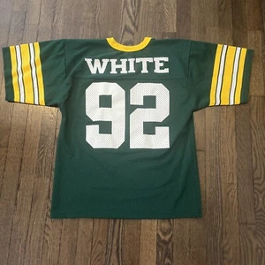 Green Bay Packers Reggie White Jersey Mens Medium 42 44 Green Vintage - Picture 1 of 7
