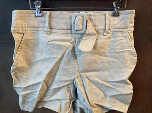 INC L NWT Linen Toad Stool Tan Regular Mid Rise Shorts Beige Tan Msrp $50 🧡 - Picture 1 of 9
