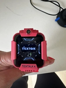 Pink TickTalk 4 Smart Watch with Charging Power Base Dock - Photo 1 sur 9