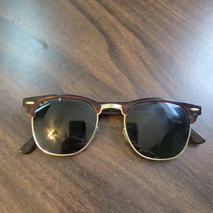 Gafas de sol vintage Ray Ban Clubmaster II dorado caparazón de tortuga Bausch Lomb W1116 - Imagen 1 de 14