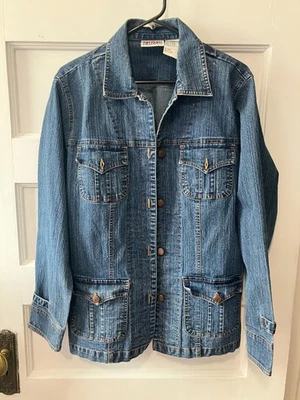 Chaqueta vaquera vintage Bill Blass de mezclilla talla L años 90 azul lavado mediano Foto 1 de 4