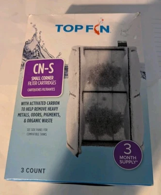 TopFin CN-S  3 Corner Filter - 3 Month Supply. New - Slightly Damaged Box - Image 1 of 3