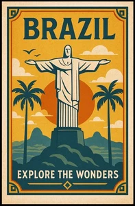 Explore Brazil Poster - Picture 1 of 9