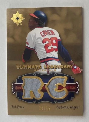 Ultimate Legendary Materials 2006/55 Rod Carew #LM-CW2 HOF Foto 1 de 2