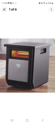 Calentador de Cuarzo Infrarrojo Mainstays con Control Remoto 1500W 4 Elementos 3 Ajustes Portátil NUEVO Foto 1 de 3