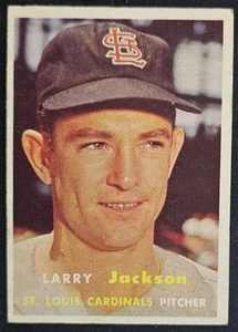 1957 Topps #196 Larry Jackson St. Louis Cardinals - EX - Picture 1 of 2