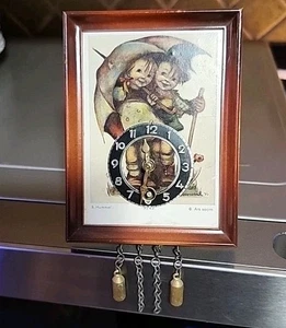 Vintage West Germany Hummel Ars Sacra Wind Up Mini/Miniature Wall Clock 9666 ~ - Picture 1 of 2