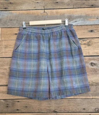 Pantalones cortos de chándal a cuadros No Fear para hombre talla L Foto 1 de 4