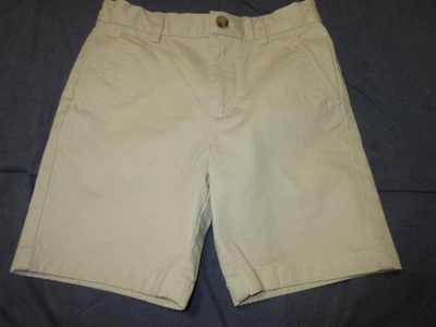 Boys Flat Front Preppy KHAKI Shorts by VINEYARD VINES - Sz 6 - Adjustable Waist - Image 1 of 2