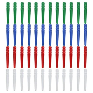 WE Games 48 Standard Plastic Cribbage Pegs w/ a Tapered Design in 4 Colors - - Picture 1 of 7