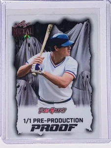 2025 Foglia Metallo Halloween Dale Murphy Lava Prova Pre Produzione 1/1 - Foto 1 di 1