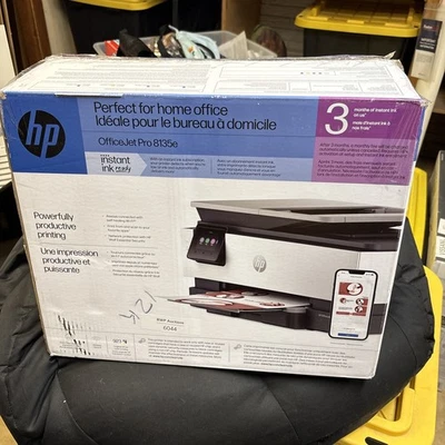 HP OfficeJet Pro 8135e Wireless All-In-One Color Printer, Scanner, Copier, Fax - - Image 1 of 2