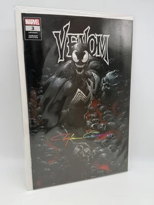 🔥 Copri Abito Venom #3 Clayton Crain Trade Infinity Firmato Marvel - Raro - Immagine 1 di 4