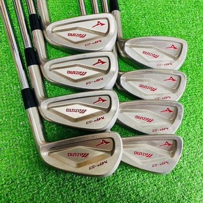 Mizuno MP-63 Iron Set 3-PW 8pcs Dynamic Gold X100 Extra Stiff RH Japan Golf Club - Image 1 of 4