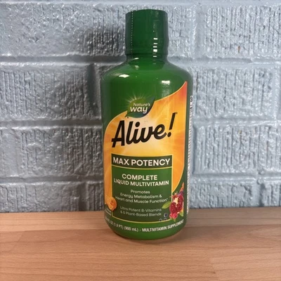 Nature's Way Alive! Multivitamínico líquido Max Potency para mujeres y hombres 30,4 oz 2026+ Foto 1 de 4