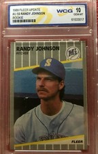 1989 Fleer Update Randy Johnson ROOKIE RC #U-5 WCG 10 GEM MINT