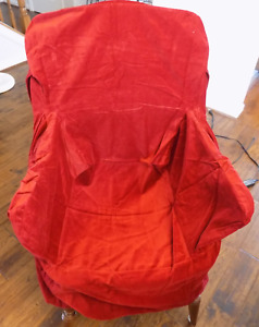 Pottery Barn Red Velvet Dining Chair Cover ARM