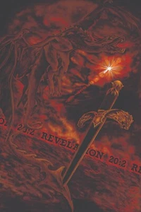 "Revelation 20:2" Limited Giclee on Canvas by CERELLE - Picture 1 of 2