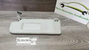 6X0857551A ALETTA PARASOLE SINISTRO SX VOLKSWAGEN NEW BEETLE 97>05 CON LUCE - Foto 1 di 11