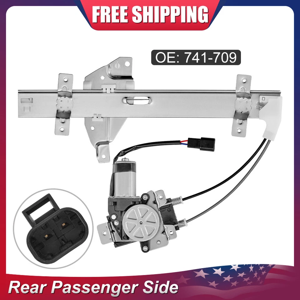 Регулятор заднего правого окна с двигателем для 1997-2005 Buick Century Regal Intrigue - Изображение 1 из 4