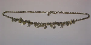 Bellissimo collier argento con piccole mezze lune e cuori collier argento 925 - Foto 1 di 5