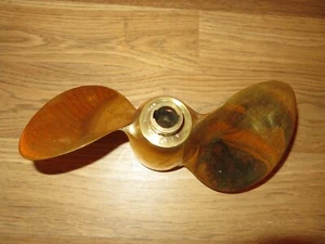 40 45 hp Scott Elgin Outboard Propeller AJC106 Bronze 16 Pitch NOS Vintage - Foto 1 di 12