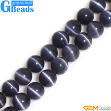  Cat Eye Lad Created Round Stone Jewelry Making Design Craft Beads 15"gbeads