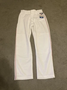 WHITE  Red Stripe YOUTH S WHITE FLEX BASE AUTHENTIC MAJESTIC BASEBALL PANTS - Bild 1 von 5