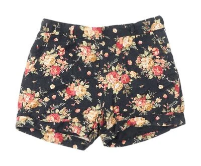Piper Women's Black Floral Chino Shorts Size 6 - Image 1 of 4