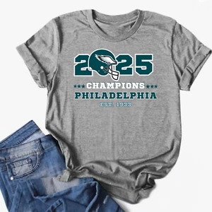 Eagles TShirt 2025 Champions Shirt Football Tee - Picture 1 of 44