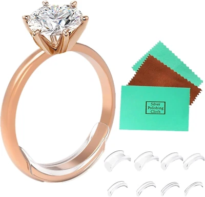 Ajustador de tamaño de anillo para anillos sueltos para cualquier anillo anillo anillo reductor espaciador anillo G Foto 1 de 4