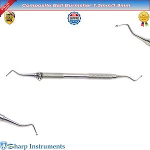 Instrumentos dentales compuestos restauradores de doble extremo Ball Burnisher de 1,5 mm - Imagen 1 de 2