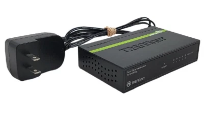 TRENDnet TEG-S50G External 5 port Gigabit Ethernet Switch Lan 1000mbps w/ ac ada - Image 1 of 4