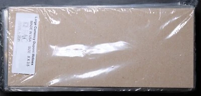 (100) LARGE SIZE CURRENCY SLEEVES "NO LIP" DUPONT MYLAR MELINEX BANKNOTE HOLDERS - Image 1 of 2