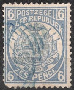 SG182Ba 1885  1 d TRANSVAAL Wagon with One Shaft - Coat of Arms 1885 - Picture 1 of 2