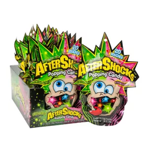 AFTERSHOCKS POPPING CANDY - 4 PKGS - Explosive Flavors - Best Price - SHIP FREE - Picture 1 of 2