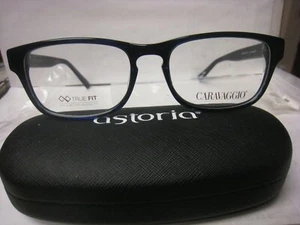 CARAVAGGIO EYEGLASS FRAMES Style C411 Sz. 55-18-145 BLUE Free CASE - Picture 1 of 5
