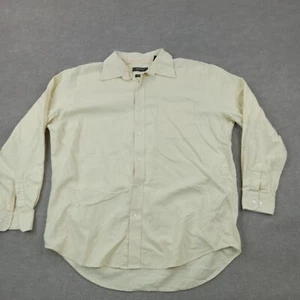 Bobby Jones Shirt Mens Extra Large Yellow White Plaid Long Sleeve Button Up - Picture 1 of 8