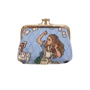 Signare Tapestry Alice in Wonderland Nothing But Cards Frame Purse Ideal Gift - Picture 1 of 8