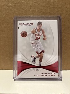2018-19 Panini Immaculate Collection Lauri Markkanen Red Parallel /35 Bulls Star
