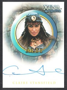 XENA WARRIOR PRINCESS SEASON 4 & 5 (2001) AUTOGRAPH CARD #A5 CLAIRE STANSFIELD