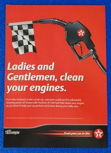2009 TEXACO WITH TECHRON GASOLINE PRINT AD "TRUST YOUR CAR TO THE TEXACO STAR" - Picture 1 of 1