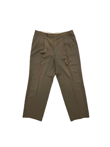 Pantaloni Burberry uomo taglia 36 tuta lana pantaloni plissettati a quadri pied de poule Londra