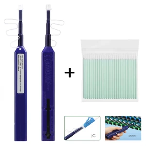 10 piezas bolígrafos de limpieza con conector LC/MU de 1,25 mm + hisopos de algodón puntiagudos (paquete de 100 piezas) - Imagen 1 de 14